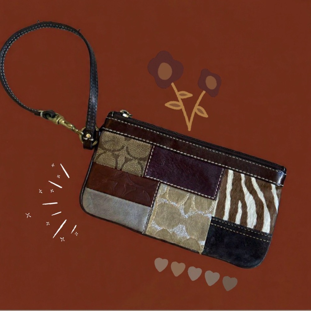 Coach Patchwork Wristlet